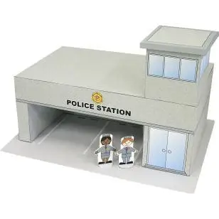 

Political Department 3D Paper Model Parent-child DIY Architectural Model Handmade Origami Children's Educational Development Toy