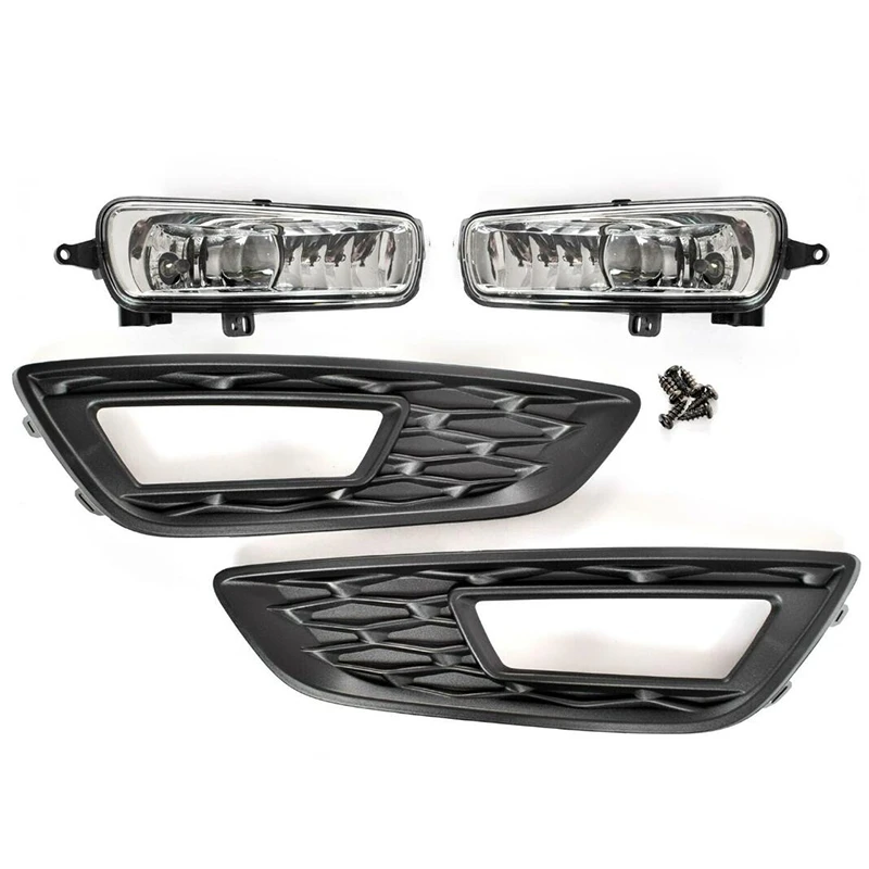 

Front Bumper Grille Driving Fog Lights for Ford Focus 2015-2018 DRL Driving Light Frame Decoration