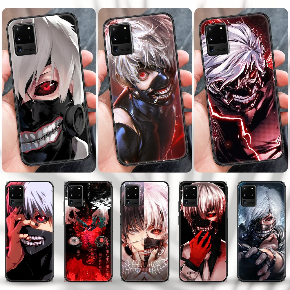 Tokyo Ghoul Trendy Anime Kaneki Phone Case For Samsung Galaxy Note 4 8 9 10 S8 S9 S10 S10e S Plus Uitra Ultra Black Pretty Phone Case Covers Aliexpress