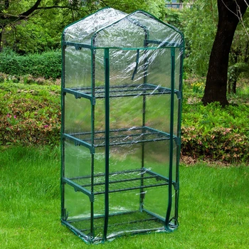 

PVC Warm Garden Tier Corrosion-resistant Plant Greenhouse Cover Waterproof Anti-UV Protect Garden Plants Flowers (without Iron ）