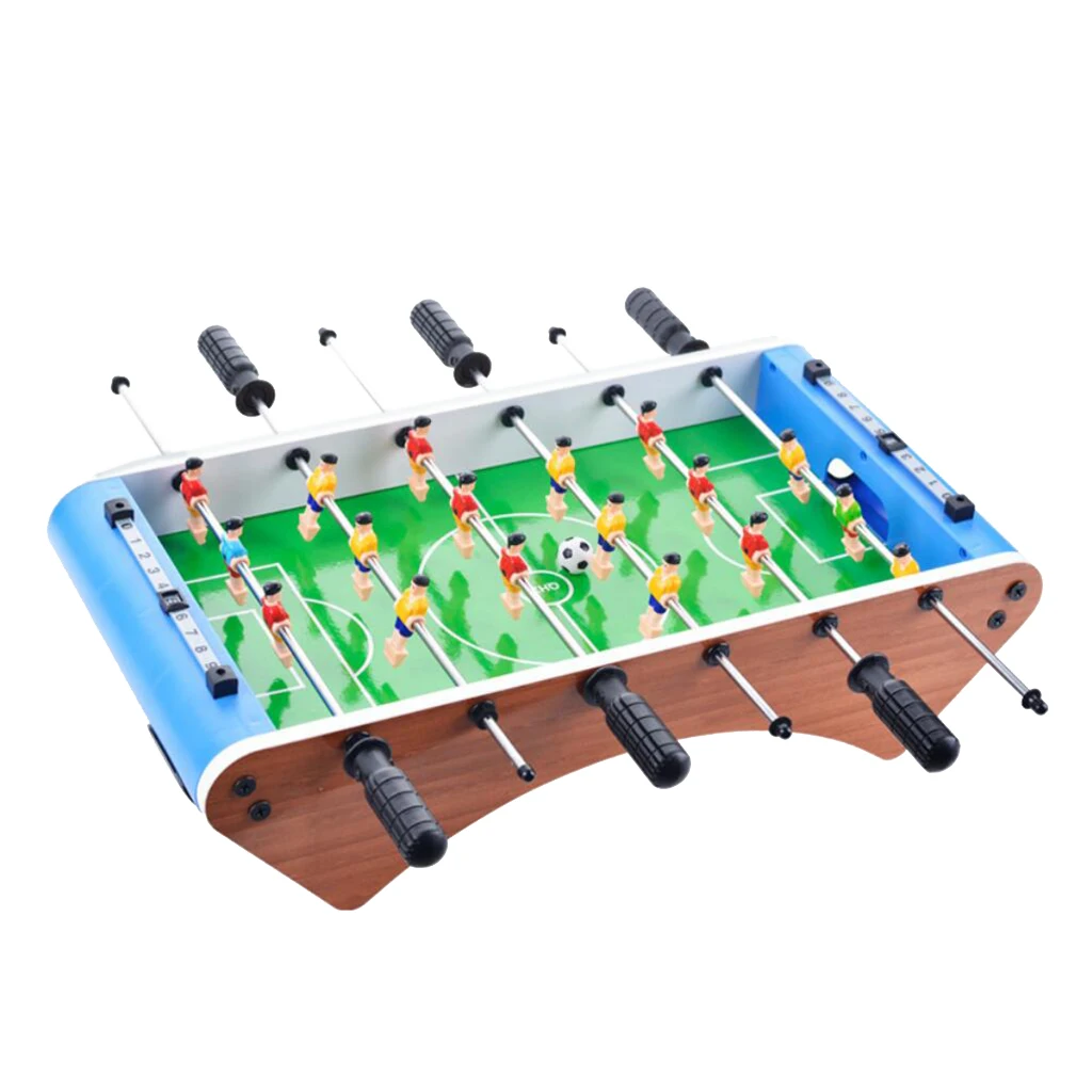Wooden Soccer Table Game W/Footballs for Kids, Adults Game Room Arcades