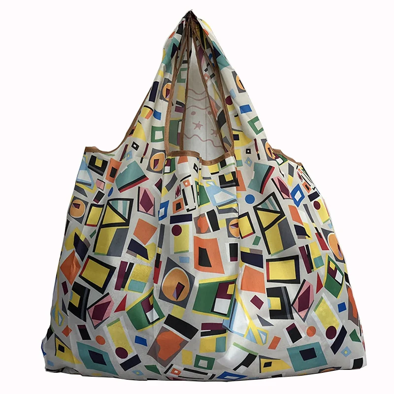 

Foldable Shopping Bag Eco-friendly Ladies Gift Foldable Reusable Tote Bag Flower Fruit Vegetable Storage Tote Bag Folding Bag