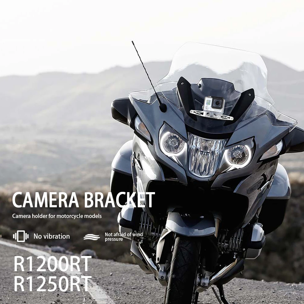고프로 카메라 브래킷 캠랙용 오토바이 액세서리 레코더 홀더, BMW R1200RT R 1200 RT 2014 온 R1250RT R 1250 RT