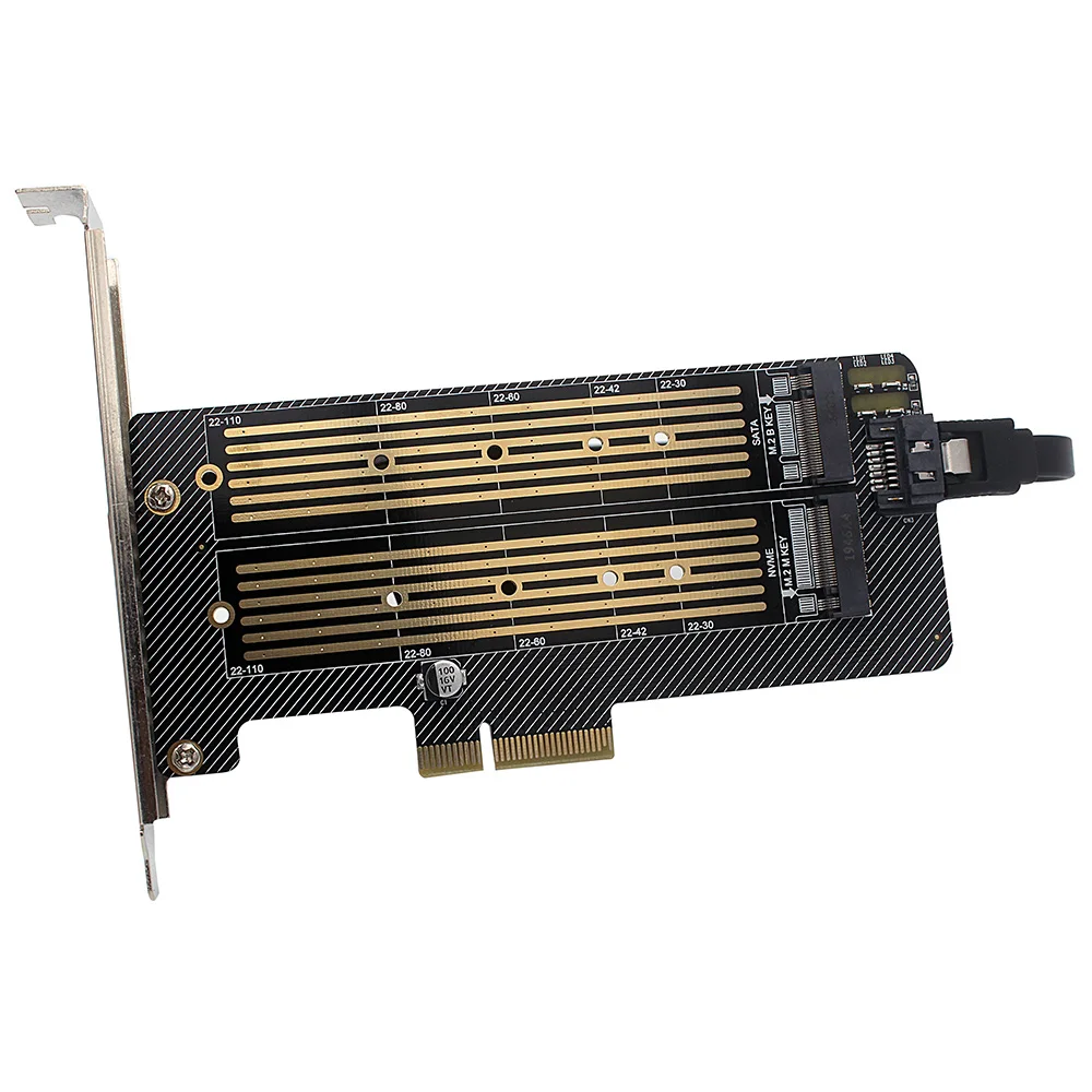 M.2 NVME/NGFF к PCI-E X4 карточка расширения SSD адаптер карты с M-key B-key интерфейсы поддержка
