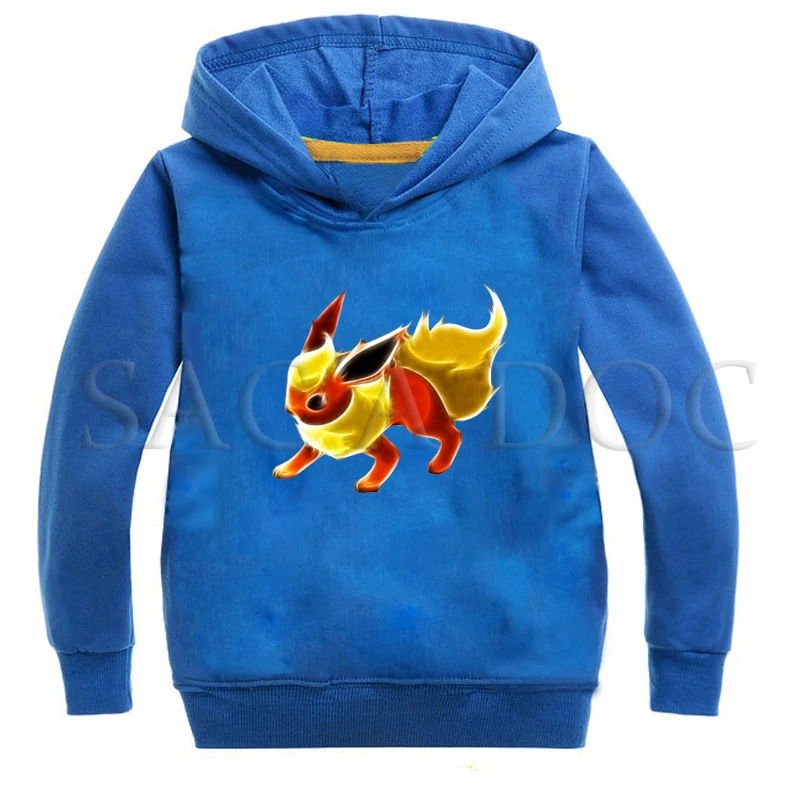 Hoodies 7 Лидер продаж, весенне-осенние свитшоты для мальчиков, одежда для детей, пальто с капюшоном и покемонами, детские толстовки с капюшоном для девочек, повседневный спортивный пуловер - Цвет: Hoodies 7