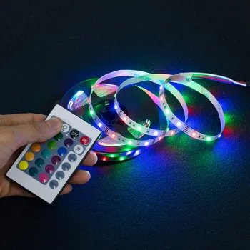 

USB LED Strip DC 5V 50CM 1M 2M 3M 4M 5M Mini 3Key 24Key Flexible Light Lamp SMD 2835 Desk Decor Screen TV Background Lighting