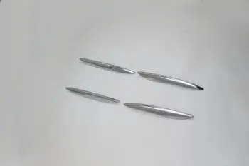 

For Mercedes Benz E Class 2016 4PCS ABS Chrome Car Front Headlight Fog Lamp Eyelid Eyebrow Trim Cover Car Styling Accessories
