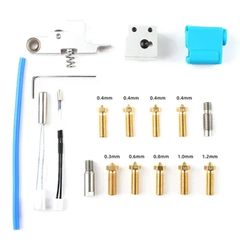 

Genius Nozzle DIY Extruder Kit Heating Pipe Professional 3D Printer Silicone Sleeve Heater Blcok For Artillery Sidewinder X1