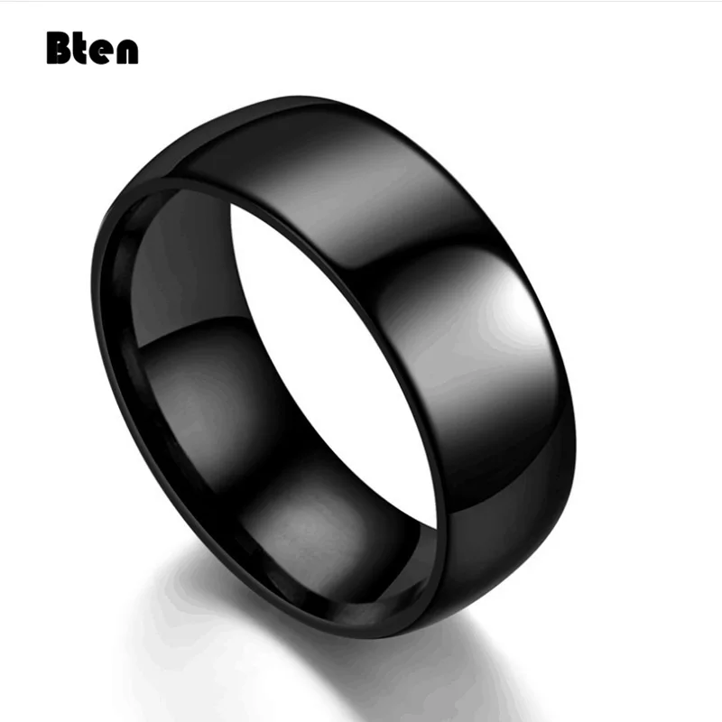 Bten Tungsten Ring For Women Men 4mm/6mm/8mm Original Color Classic Wedding Jewelry Smooth Polishing