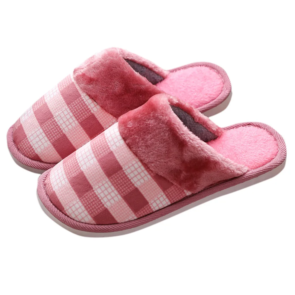 

Sewing Couple plus velvet warm and comfortable cotton slippers Short Plush Solid slippers Casual Comfortable Cotton Slippers #T