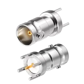 

Superbat 75 Ohm BNC Jack Female PCB Mount with Post Terminal 4 Stud Connector