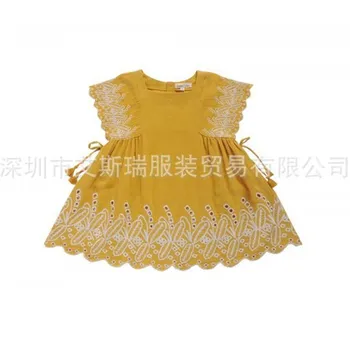

Girls summer high quality and exquisite embroidery dress baby girls clothes kids dresses