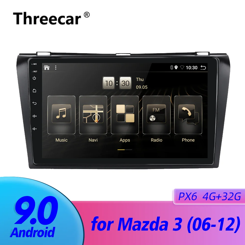 ##BUY 2 din Car Radio Multimedia Navigation GPS 3G 4G Android 9.0 PX6 4G+32G For Mazda 3 2004 2013 DAB+ no dvd TDA 7851
