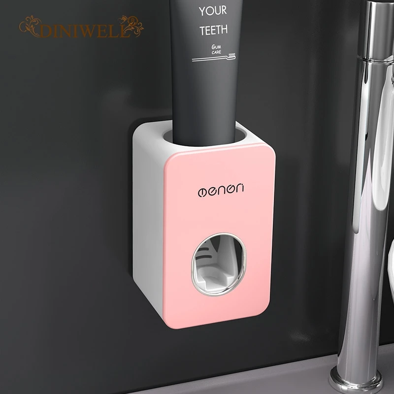 

Automatic Toothpaste Dispenser Dust-proof Toothbrush Holder Wall Mount Stand Bathroom Accessories Set Home Toothpaste Squeezers