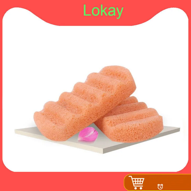 Губка для тела Konjac 100% Органическая натуральная французская красная губка