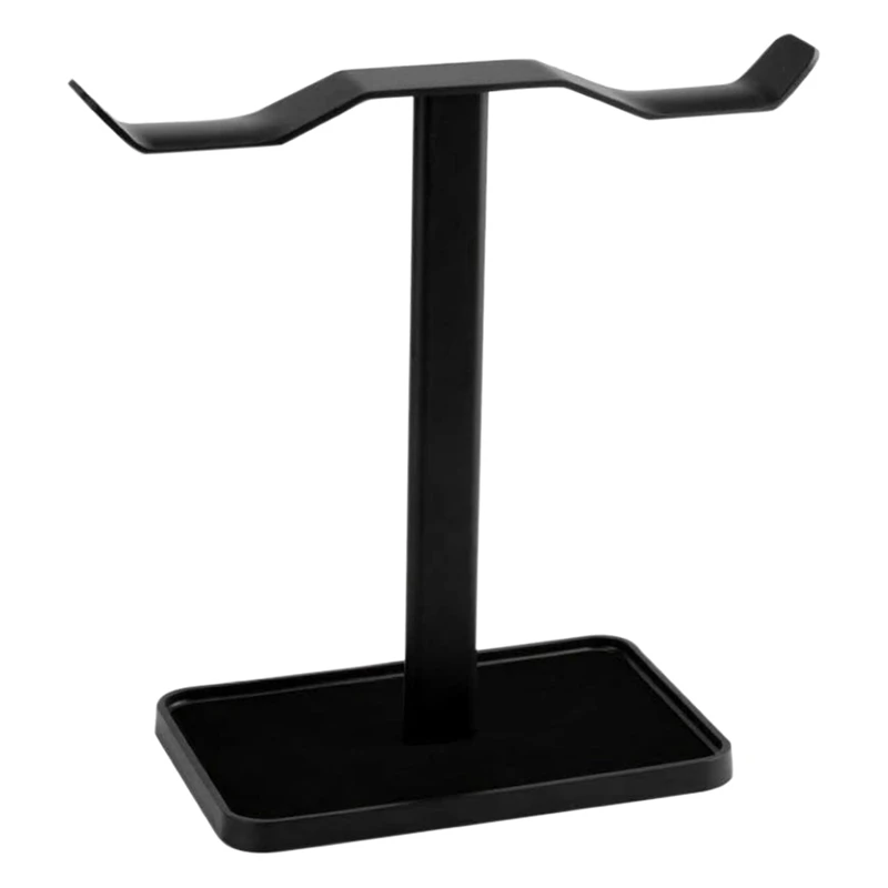 Earphone Holder Portable Acrylic Double Earphone Holder with Stable Base Suitable for All Kinds of Earphones