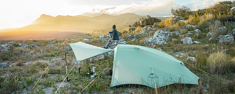 Naturehike Hillock6 Camping Tent 2 Person 4 Season Tent 75D 210T
