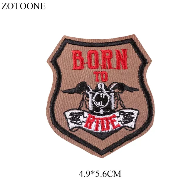 ZOTOONE Round UFO Parches Embroidered Iron on Patches For Clothing DIY Motif Stripes Clothes Stickers Alien Astronaut Badges E PE1891CT