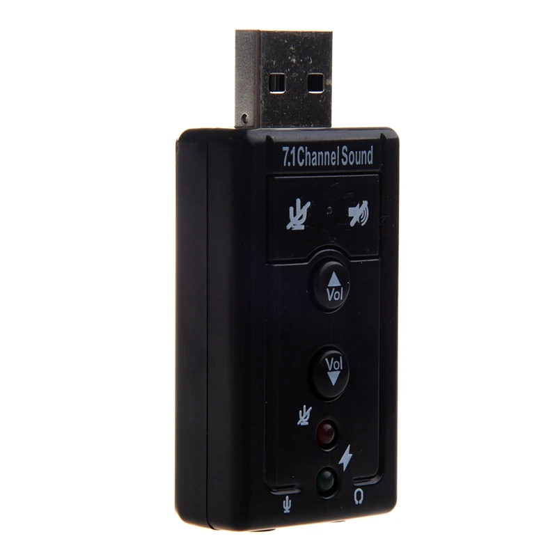7,1 канальный USB внешняя звуковая карта аудио адаптер