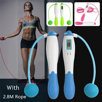 

2in1 Professional Calorie Electronic Counting Rope Skipping Jump Rope Fitness Exercise Sports Workout Gym for Adult Kits