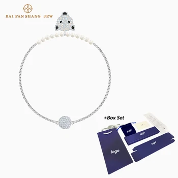 

2020 SWA new POLAR BESTIARY bracelet winter shape polar bear head crystal magnetic buckle bracelet female fashion romantic gift