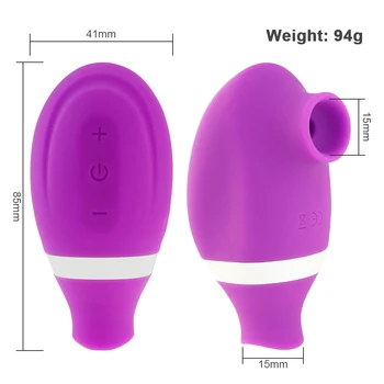 Sucking & Licking Clitoris Vibrator Double Stimulation Adorime Nipples Clit Sucker Tongue Blowjob Cunnilingus Sex Toys for Women 3