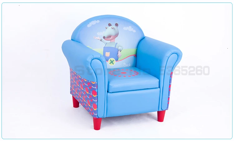 Оригинальность прекрасный синий детское кресло-диван мультфильм двойной человек ребенок маленький диван кожаный художественный диван кресло мешок фасоли Zitzak