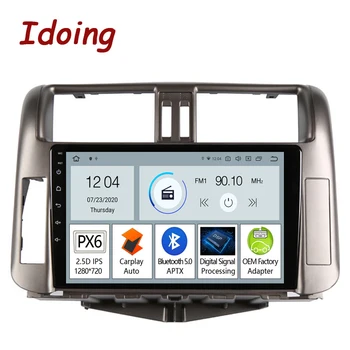 

Idoing 9"PX6 Android Car Radio Player ForToyota Land Cruiser Prado150 2009-2013 GPS Navigation Carplay Auto Bluetooth head unit