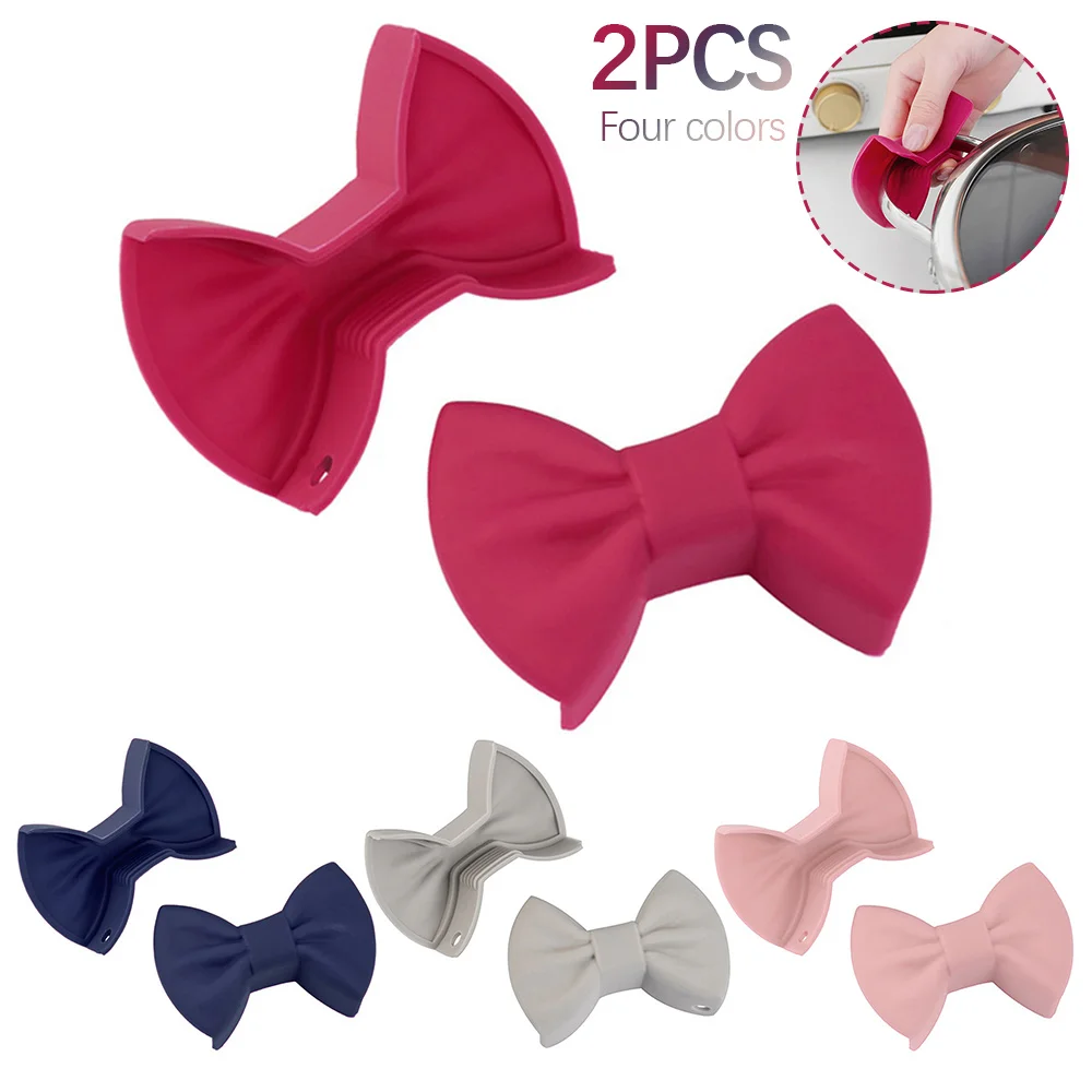 Soporte de silicona con lazo para maceta, Protector de dedos, resistente al calor, no maceta deslizante, utensilios de cocina, 2 uds.