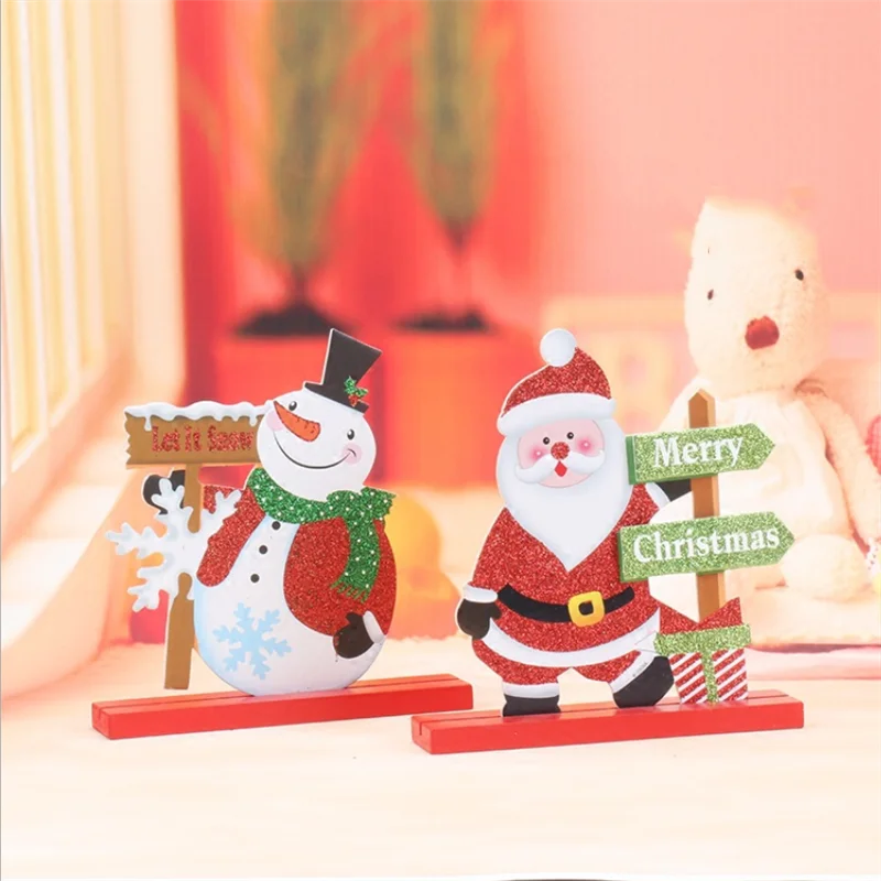 

Креативные деревянные настольные украшения в виде искусственной кожи, Магазинное оформление заказа, украшения для праздничной атмосферы