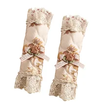 2 шт. декоративная духовка кухня модная моющаяся Защитная кружевная Волшебная наклейка Легкая установка Дверная ручка Крышка СВЧ Винтаж