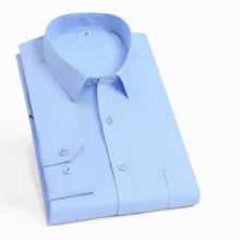 Деловые мужские однобортные рубашки с длинными рукавами Camisa, дышащие удобные рубашки из чистого хлопка высокого качества из ткани Оксфорд