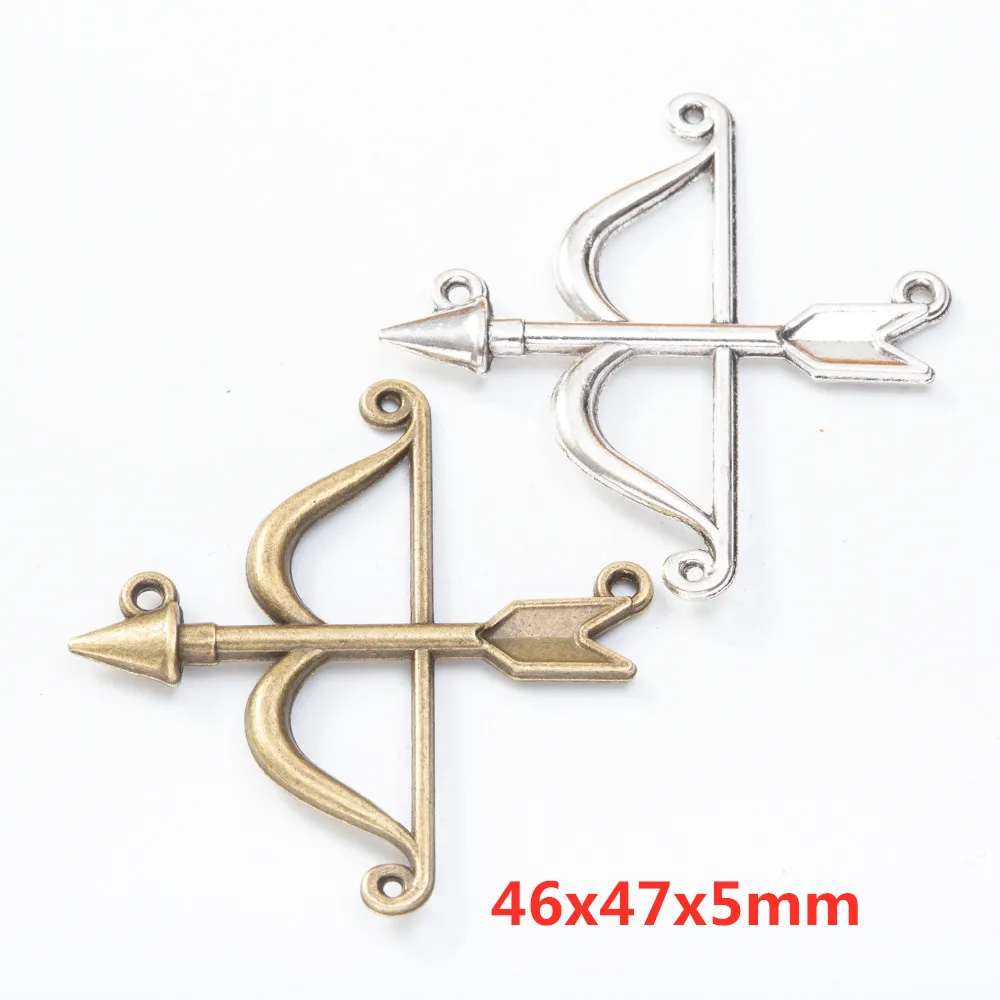 

35 retro weapons, bows and arrows, zinc alloy pendants, DIY European style jewelry making 8337