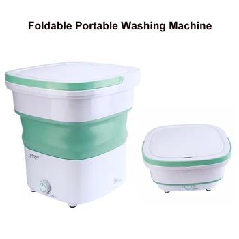

2 In 1 135W Folding Portable Laundry Washing Machine Large Capacity Ultrasoni Semi-automatic Clothes Underwear Cleaning Machine