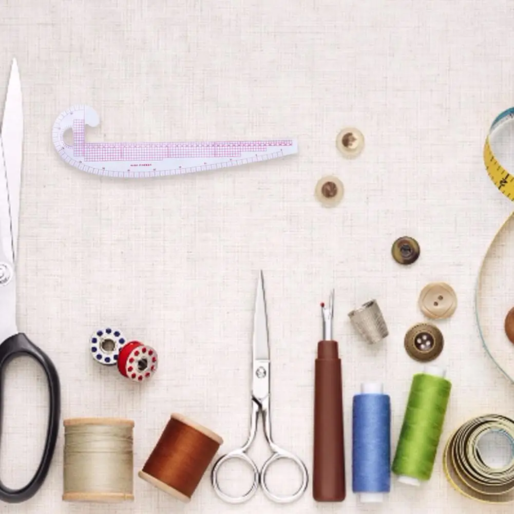 DIY швейная линейка, портной набор, французская кривая линейка, аксессуары, пластиковая кривая ручка, дизайн узора, швейные принадлежности, быстрая