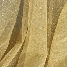 Золотые кружевные ткани блестящие бронзовые алмазные Хрустальные Вечерние платья кружевное платье в полоску Блестящий светильник для выступлений на сцене 150 см