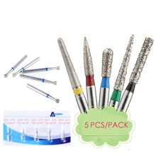 5 шт./компл. стоматологических алмазных боров(средний FG 1,6 мм для высокое Скорость наконечник турбины стоматологических инструментов стоматологическое лабораторное африканском стиле