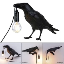 

Bird Wall Lamp Table Lamp Art Deco Lamp Modern Resin Crow Desk Lamp for Indoor Living Room Light