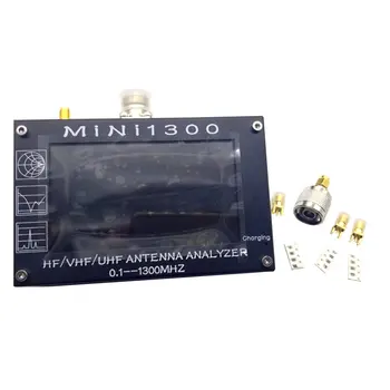 

UV + HF Mini1300 4.3" Touch LCD 0.1-1300MHz 13.GHz HF/VHF/UHF ANT SWR Antenna Analyzer Meter + Rechargeable batery