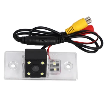 

1 Set DC12V White IP68 Waterproof Car Rear View Camera 728 x 512 4 LED Reversing Parking Camera, for Skoda Octavia