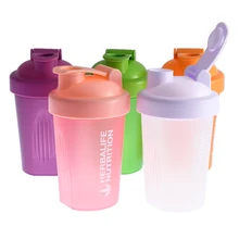 Botella agitadora de Nutrición de 400 a 500ml, taza para agitar Palstic para deporte, herramienta para beber, Color verde y rosa