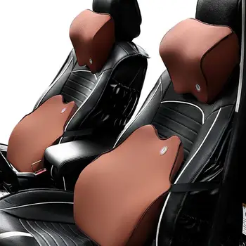 

Lumbar Support/Headrest 3D Memory Foam Automobile Car Neck Waist Pillow Cushion Lumbar Support Headrest car accessories 2020