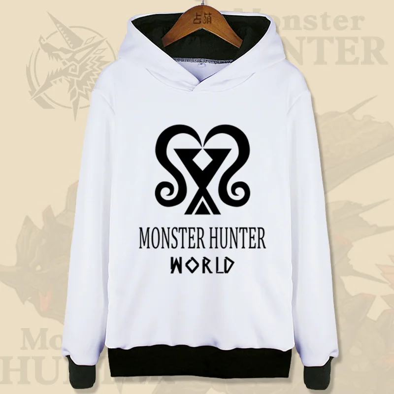 Серебристый Monster Hunter Yiankutku Plesioth толстовка с капюшоном, костюм для косплея, модная куртка с капюшоном с героями мультфильмов, школьная форма для студентов - Цвет: Серебристый