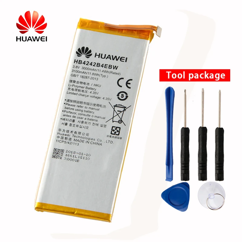 Оригинальный аккумулятор HB4242B4EBW для Huawei honor 4X 6 che2 l11 H60 L01 L02 L11 3000 мАч|battery for huawei|huawei