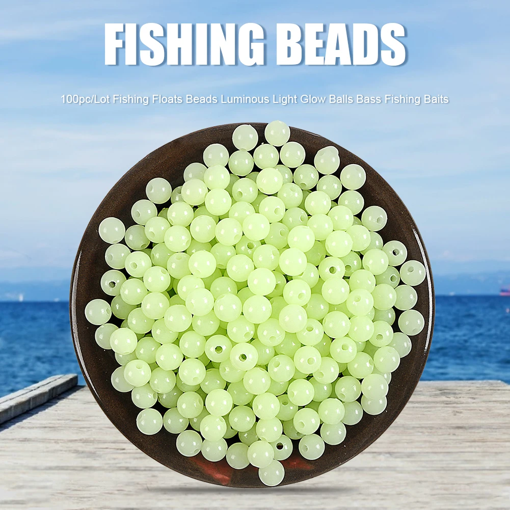 Fishing Beads Lure 4mm 8mm Luminous Fishing Floats Night Glow Beads Fishing  Tackle Lures Bead Bait Accessories - AliExpress