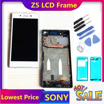 

ERILLES LCD For SONY Xperia Z5 display Touch Screen For SONY Z5 dual Display For Sony Z5 E6653 E6603 E6633 E6683 LCD with frame