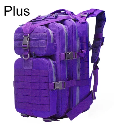 Plus Purple 35L военный армейский рюкзак треккинговые сумки Камуфляжный Рюкзак Molle тактическая Сумка для кемпинга Sac De спортивные дорожные рюкзаки XA161WA - Цвет: Plus Purple