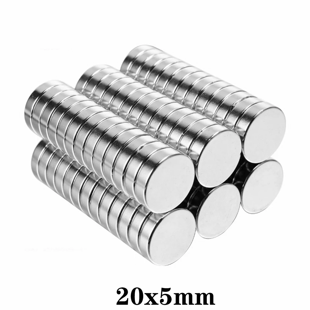 250pcs 20x5 mm Powerful Rare Earth Neodymium 20mmx5mm