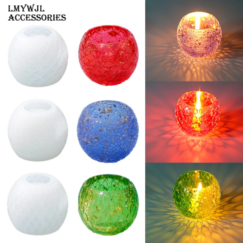 

Подставка для ручек из эпоксидной смолы «сделай сам», форма для рыбьего чешуи, чашка для ароматизированных свечей, силиконовая форма из смолы, инструменты для украшения рабочего стола