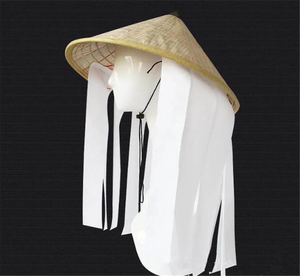 Giappone Ninja Cosplay Akatsuki organizzazione Chapeau En Bambou Coolie cappello  cappelli di paglia cono cappello da sole di bambù che indossa una campana  A1044|Costume Props| - AliExpress